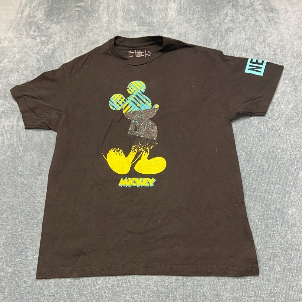 Disney Collection By Neff Mickey T Shirt Mens L Black Cotton Streetwear Outdoor